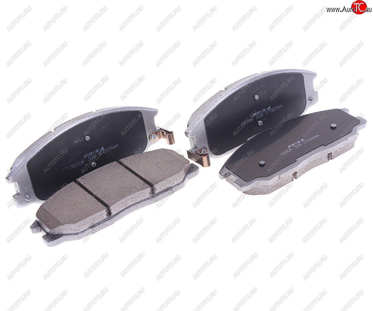 3 499 р. Колодки тормозные передние (4шт.) HANKOOK FRIXA SSANGYONG Actyon Sport (2012-2025)  с доставкой в г. Пермь