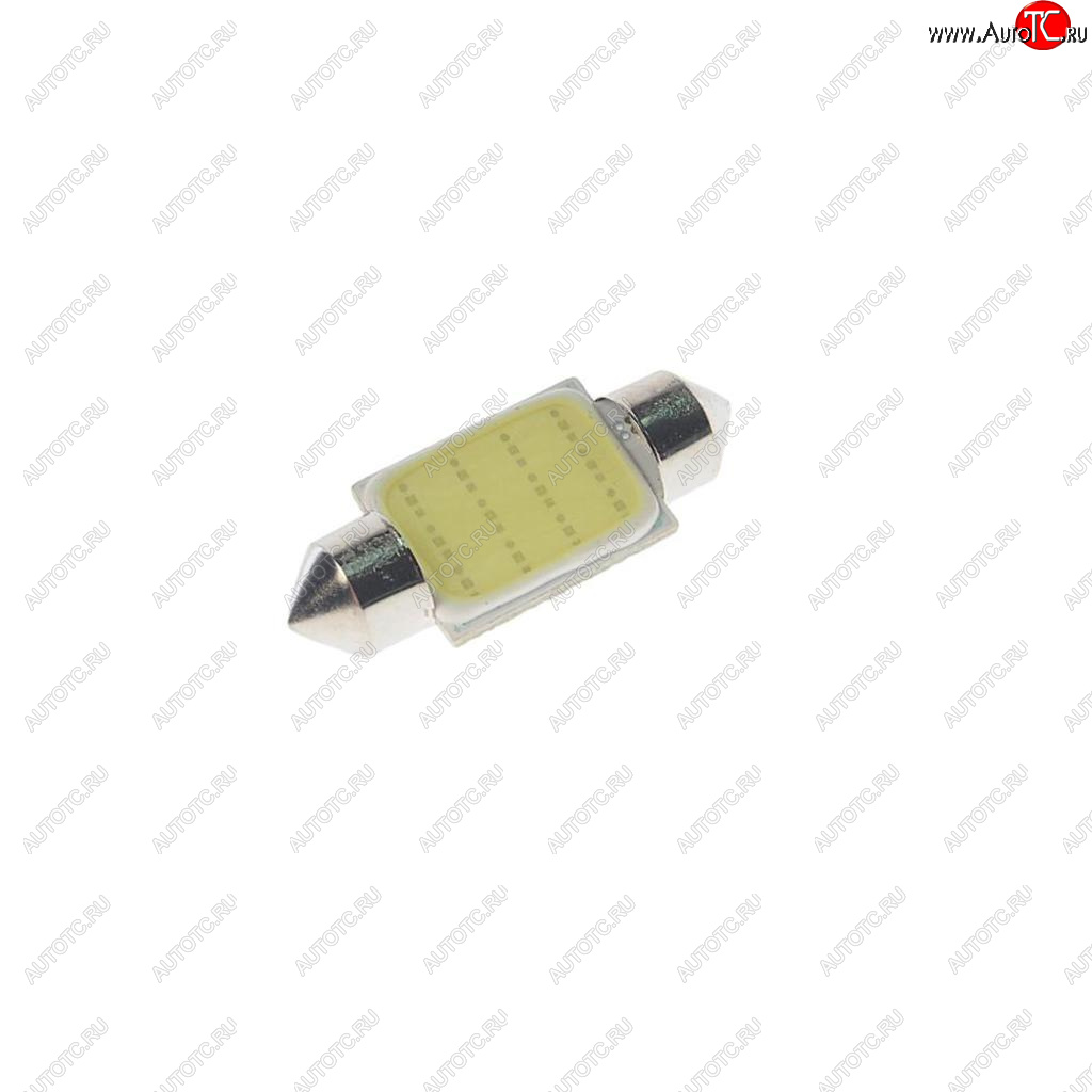 32 р. Лампа светодиодная 12V C10W SV8.5-8 36мм 6000K COB White MEGA ELECTRIC MEGA ELECTRIC 90136  с доставкой в г. Пермь
