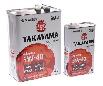 2 599 р. Масло моторное Adaptec SNCF 5W40 синт.4+1л TAKAYAMA TAKAYAMA 605624  с доставкой в г. Пермь. Увеличить фотографию 1
