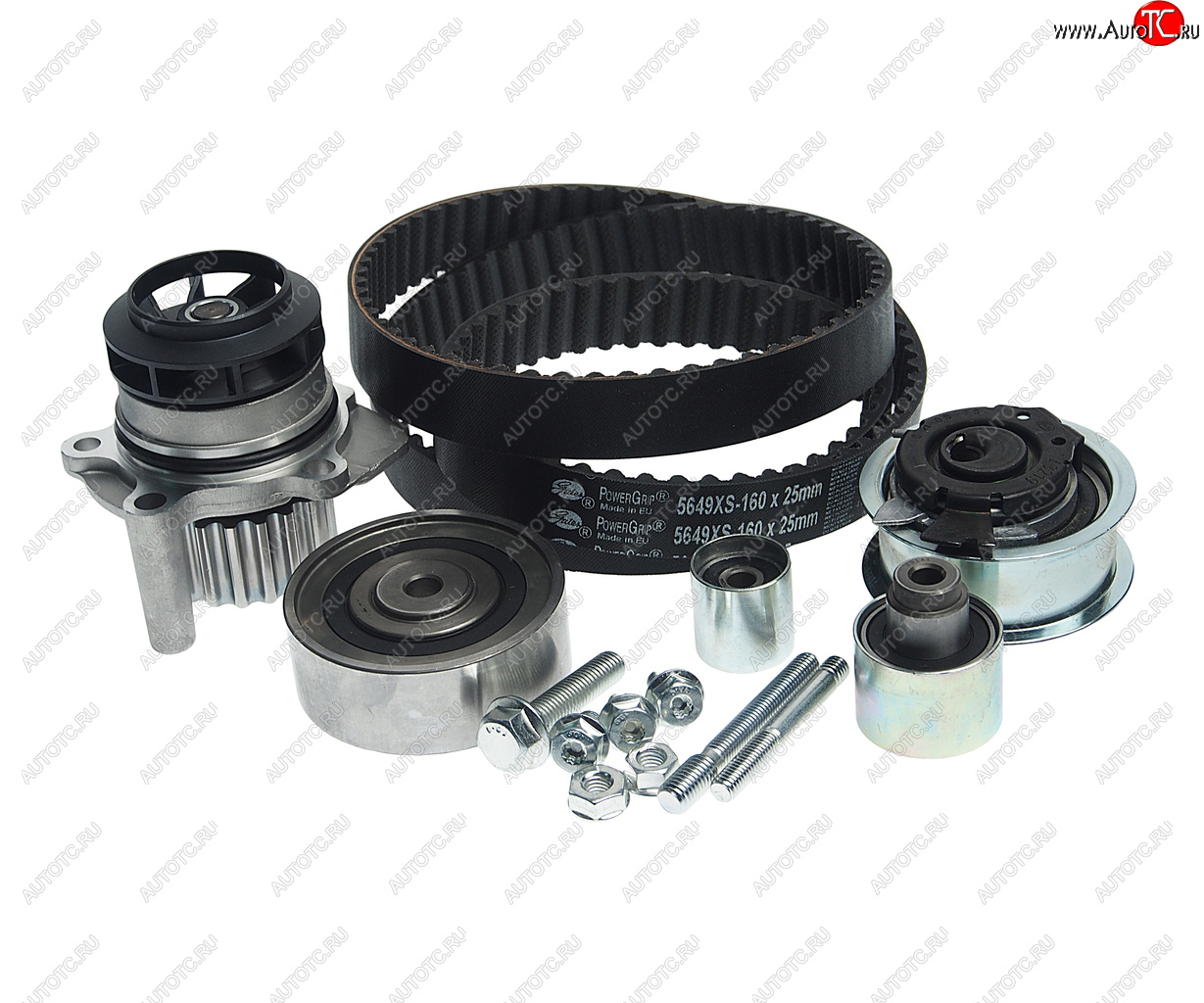 15 999 р. Комплект ГРМ VW AUDI SEAT SKODA (1.6 TDI2.0 TDI) с водяным насосом GATES GATES kp25649xs-1  с доставкой в г. Пермь