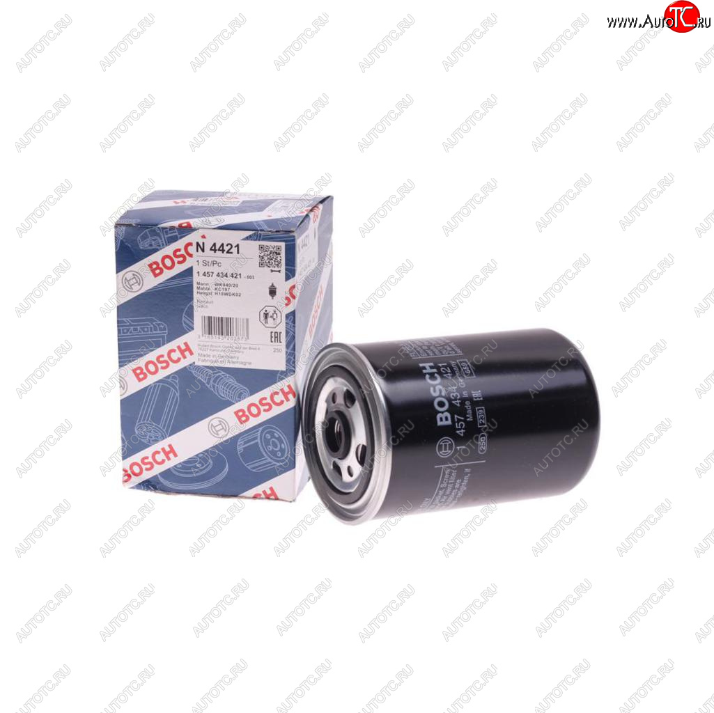1 299 р. Фильтр топливный RENAULT Premium,Midlum,Kerax,ЯМЗ (дв.E-TECH ЕВРО-3) (00-) BOSCH BOSCH 1457434421  с доставкой в г. Пермь
