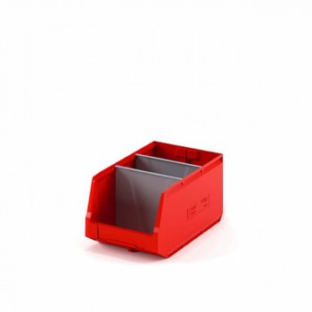 729 р. Лоток складской 500х300х250мм красный IPLAST IPLAST ip-378743  с доставкой в г. Пермь. Увеличить фотографию 3
