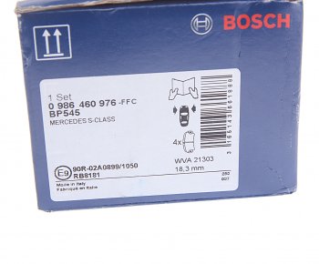 3 999 р. Колодки тормозные передние (4шт.) BOSCH Mercedes-Benz S class W140 Седан (1991-1998)  с доставкой в г. Пермь. Увеличить фотографию 4