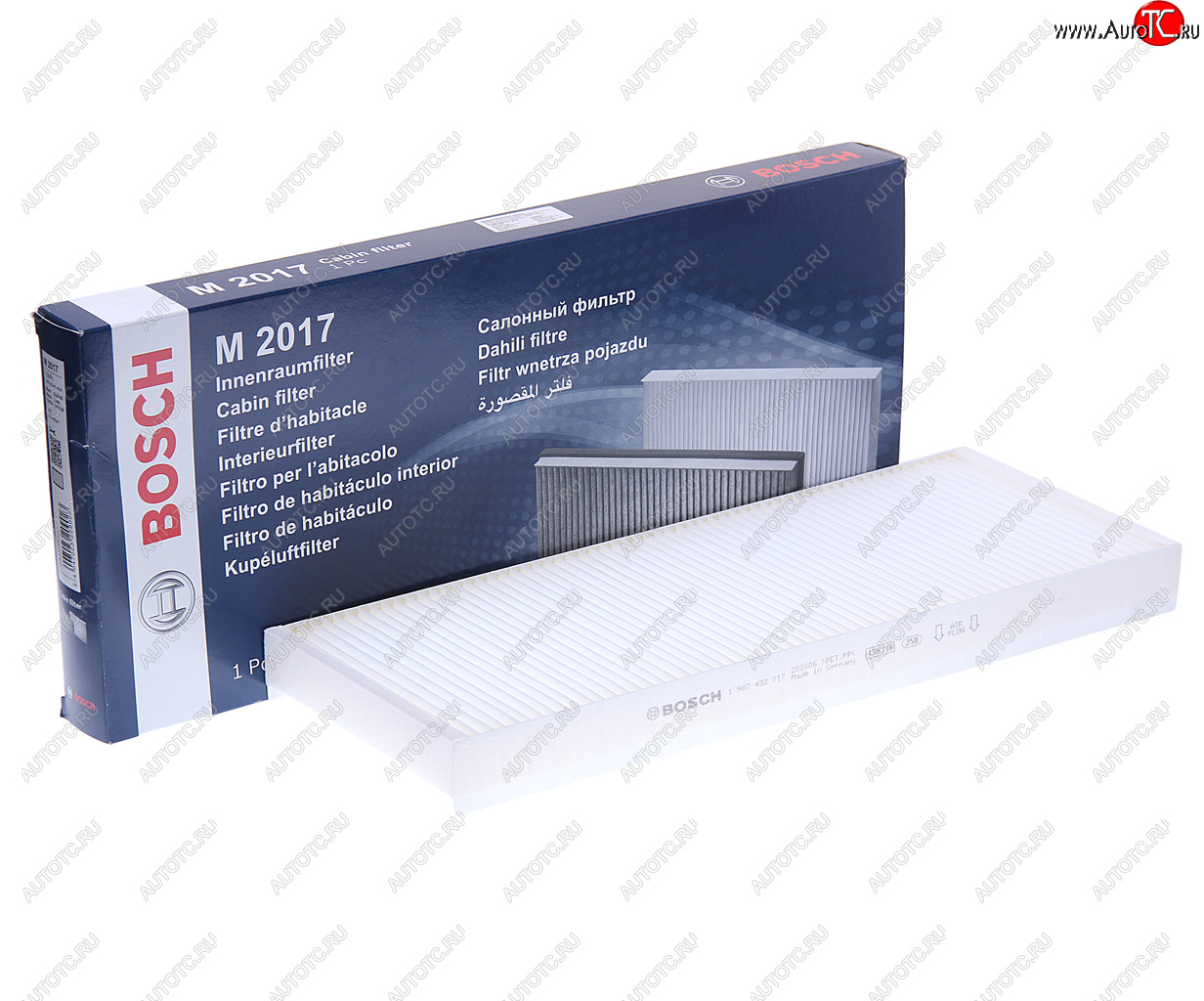 679 р. Фильтр воздушный салона VW Passat B5 (97-00) AUDI A4 (95-01) BOSCH BOSCH 1987432017  с доставкой в г. Пермь