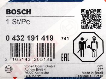13 999 р. Форсунка MAN TGA дв.D2866 топливная BOSCH BOSCH 0432191419  с доставкой в г. Пермь. Увеличить фотографию 5