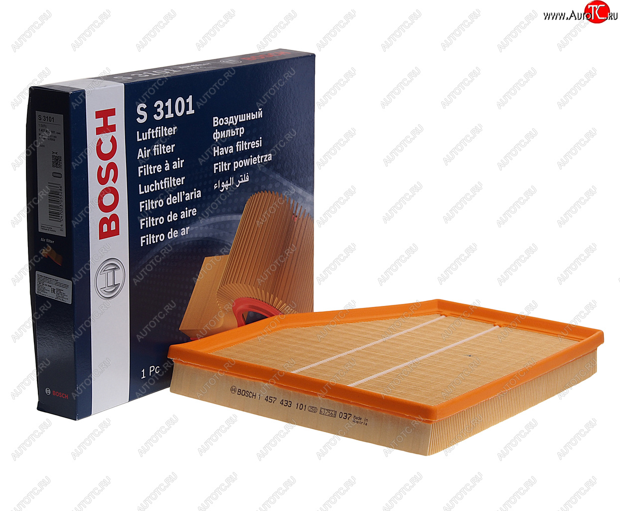 2 099 р. Фильтр воздушный BMW 5 (E60) BOSCH BOSCH 1457433101 BOSCH 1457433101  с доставкой в г. Пермь