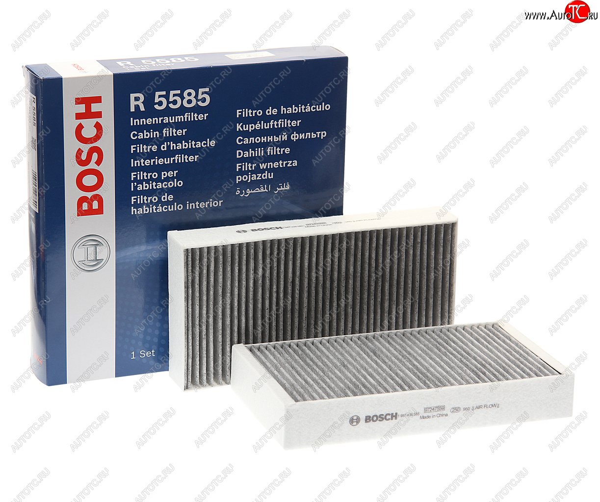2 799 р. Фильтр воздушный салона MERCEDES ML (W164),GL (X164),R (W251) угольный BOSCH BOSCH 1987435585 BOSCH 1987435585  с доставкой в г. Пермь