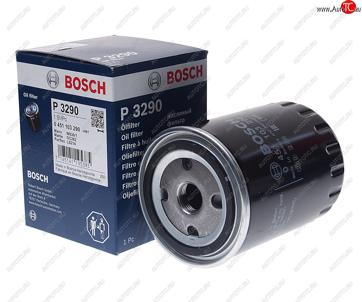 719 р. Фильтр масляный VW (1.6 D1.6 TD1.9 D1.9 TD) AUDI (1.6 D2.0 D2.5 TDI) BOSCH BOSCH 0451103290  с доставкой в г. Пермь