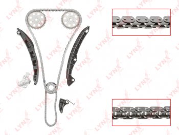 12 599 р. Комплект цепи ГРМ VW AUDI SKODA (1.41.6) (2 цепи+башмак натяж+успокоит+2 натяж+4 звезды) LYNX LYNX tk0064  с доставкой в г. Пермь. Увеличить фотографию 1