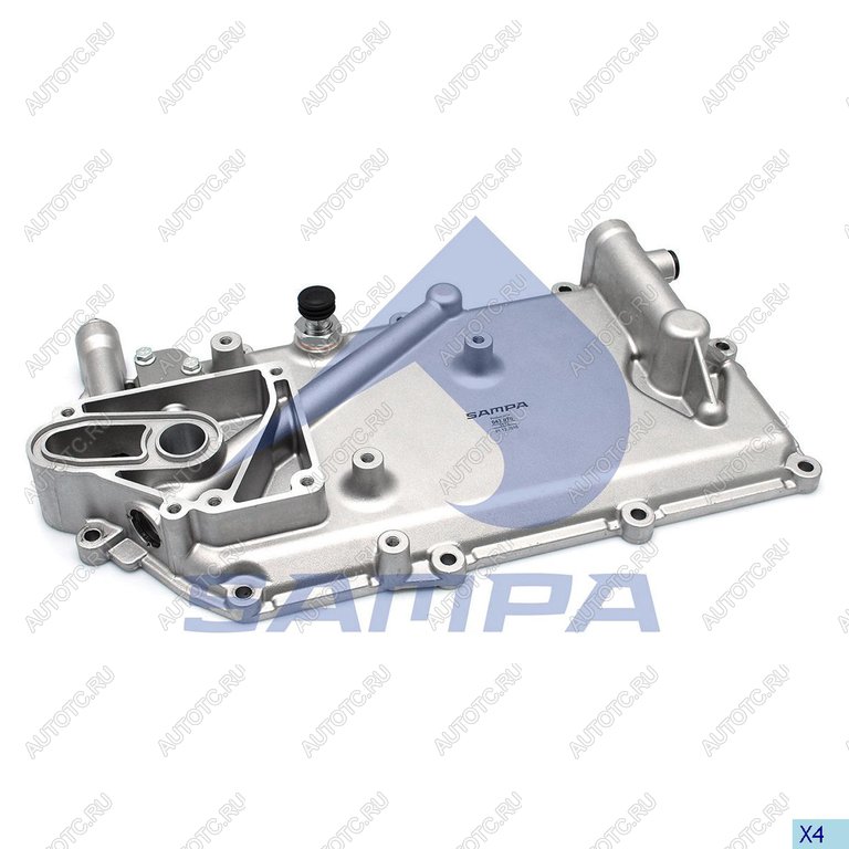 7 749 р. Крышка радиатора SCANIA масляного (маслоохладителя) SAMPA SAMPA 043.078  с доставкой в г. Пермь