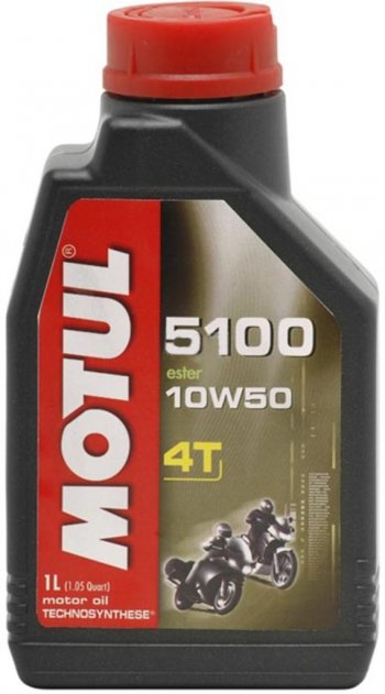 4 799 р. Масло моторное для 4-х тактных двигателей 5100 ESTER 4T 10W50 псинт.4л MOTUL MOTUL 104076  с доставкой в г. Пермь. Увеличить фотографию 1