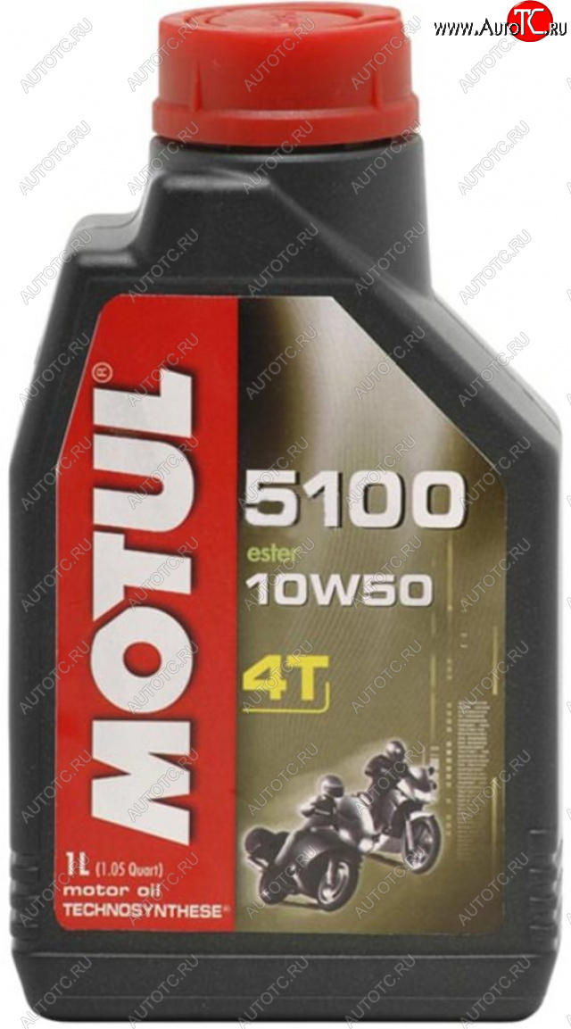 4 799 р. Масло моторное для 4-х тактных двигателей 5100 ESTER 4T 10W50 псинт.4л MOTUL MOTUL 104076  с доставкой в г. Пермь
