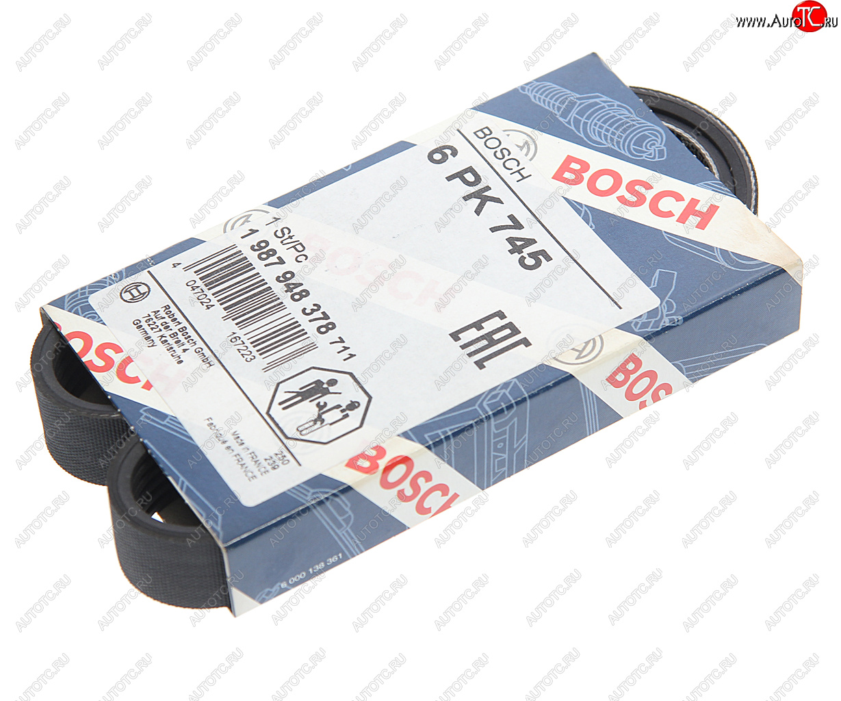 719 р. Ремень ВАЗ-2110-2112 генератора 16 клап. BOSCH BOSCH 1987948378  с доставкой в г. Пермь