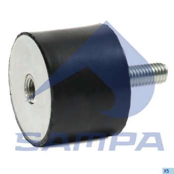 181 р. Подушка MAN глушителя с резьбой (внутреннейнаружной M8х2340х30) SAMPA SAMPA 020.090  с доставкой в г. Пермь. Увеличить фотографию 1