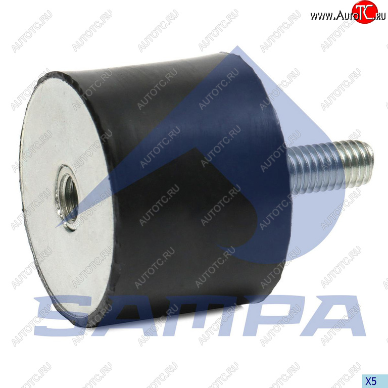 181 р. Подушка MAN глушителя с резьбой (внутреннейнаружной M8х2340х30) SAMPA SAMPA 020.090  с доставкой в г. Пермь