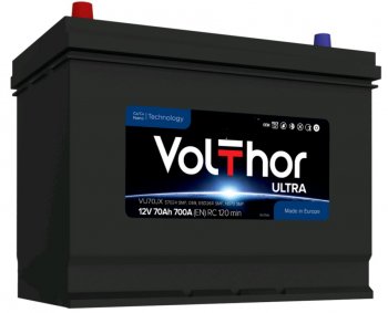 13 799 р. Аккумулятор VOLTHOR Ultra 70Ач VOLTHOR 6ст70(1) 57024 d26  с доставкой в г. Пермь. Увеличить фотографию 1
