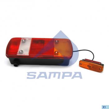 3 299 р. Фонарь задний MAN TGA,TGL,TGM,TGS,TGX правый (с габаритом) АМР разъем снизу SAMPA SAMPA 024.081  с доставкой в г. Пермь. Увеличить фотографию 1