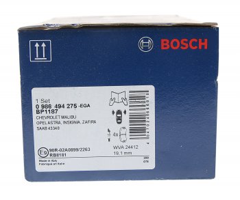 3 599 р. Колодки тормозные передние R17 (4шт.) BOSCH Opel Insignia A дорестайлинг седан (2008-2013)  с доставкой в г. Пермь. Увеличить фотографию 3