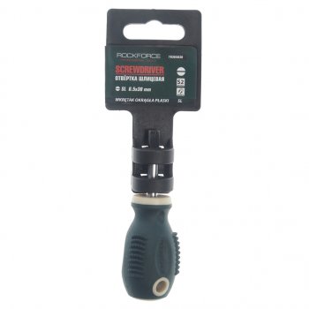 153 р. Отвертка шлицевая SL 6.5х30мм магнитная c держателем Profi S2 ROCKFORCE ROCKFORCE rf-70365030  с доставкой в г. Пермь. Увеличить фотографию 2