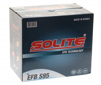 18 449 р. Аккумулятор SOLITE EFB Asia 80Ач обратная полярность SOLITE 6ст80(0) s95l  с доставкой в г. Пермь. Увеличить фотографию 3