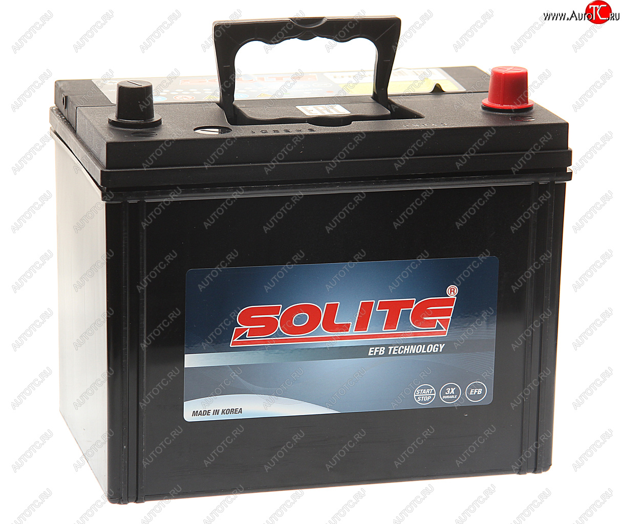 18 449 р. Аккумулятор SOLITE EFB Asia 80Ач обратная полярность SOLITE 6ст80(0) s95l  с доставкой в г. Пермь