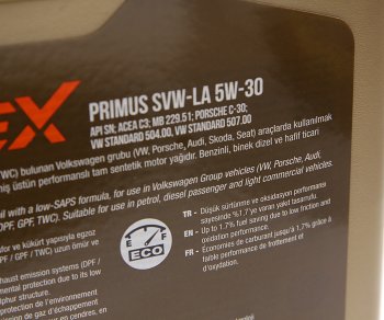 6 699 р. Масло моторное PRIMUS SVW-LA SN C3 5W30 синт.4л LUBEX LUBEX l034-1624-0404  с доставкой в г. Пермь. Увеличить фотографию 2