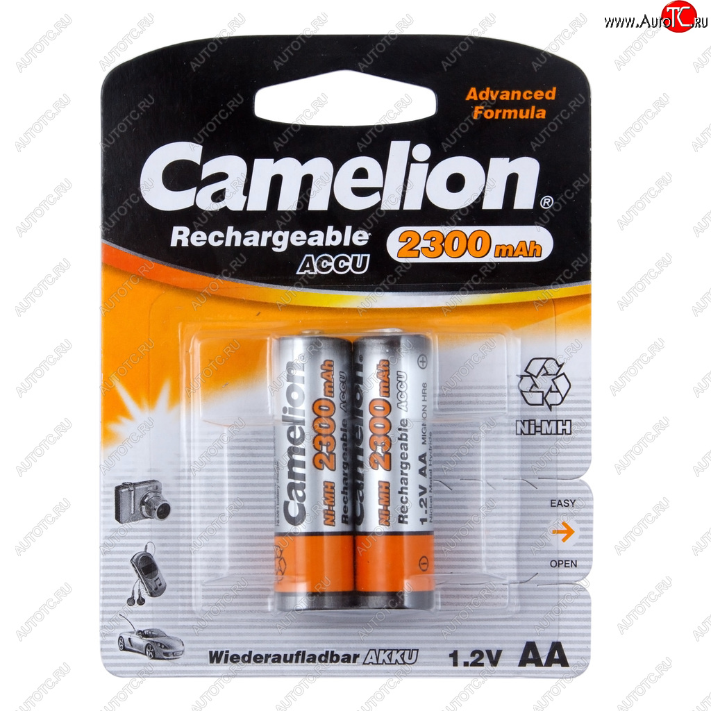 789 р. Батарейка AA HR6 1.2V аккумулятор Ni-MH 2300mAh блистер (2шт.) CAMELION CAMELION c-230aakcбл  с доставкой в г. Пермь