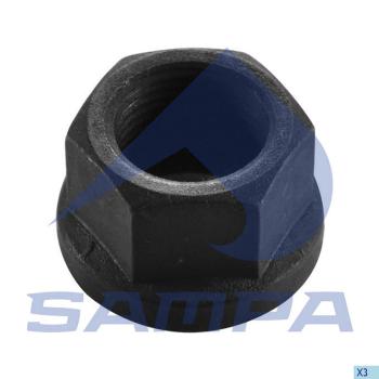 164 р. Гайка колеса MERCEDES BPW IVECO MAN (M20х1.5h-21ключ 27мм) юбка неподвижная SAMPA SAMPA 020.457  с доставкой в г. Пермь. Увеличить фотографию 1