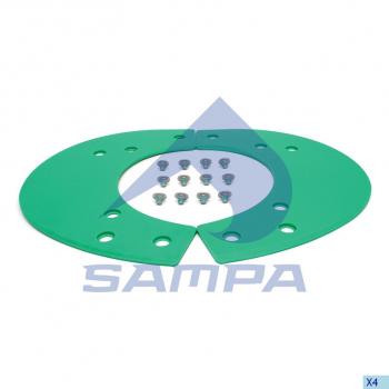 8 349 р. Ремкомплект седельного устройства (болт,пластина) SAMPA SAMPA 095.564  с доставкой в г. Пермь. Увеличить фотографию 1