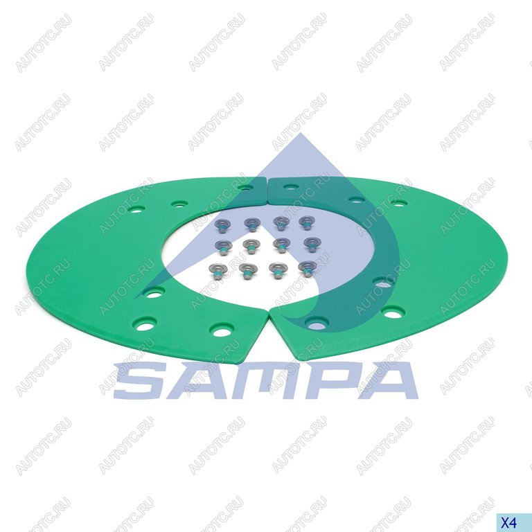 8 349 р. Ремкомплект седельного устройства (болт,пластина) SAMPA SAMPA 095.564  с доставкой в г. Пермь