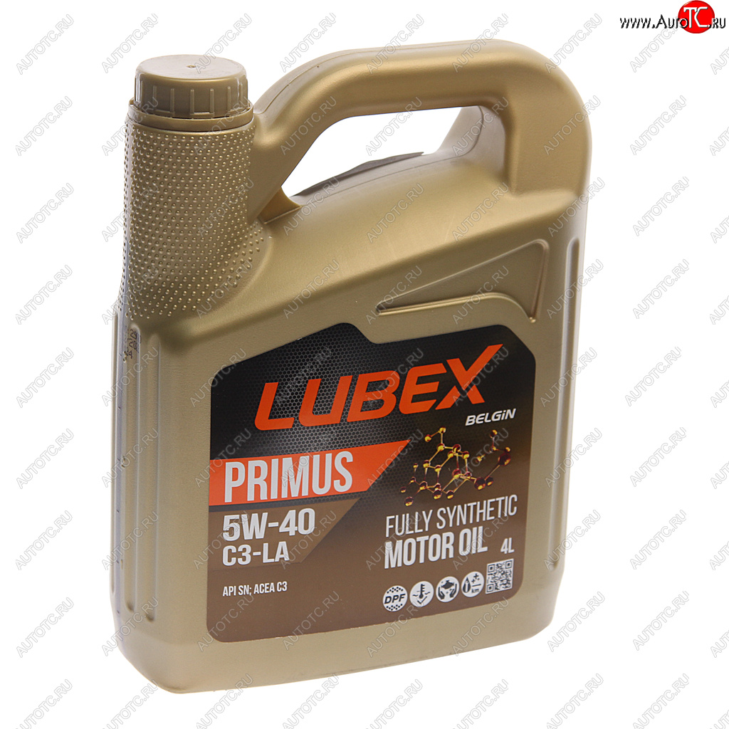 3 099 р. Масло моторное PRIMUS C3-LA SN C3 5W40 синт.4л LUBEX LUBEX l034-1297-0404  с доставкой в г. Пермь
