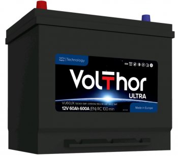 10 649 р. Аккумулятор VOLTHOR Ultra 60Ач VOLTHOR 6ст60(1) 56069 d23  с доставкой в г. Пермь. Увеличить фотографию 1
