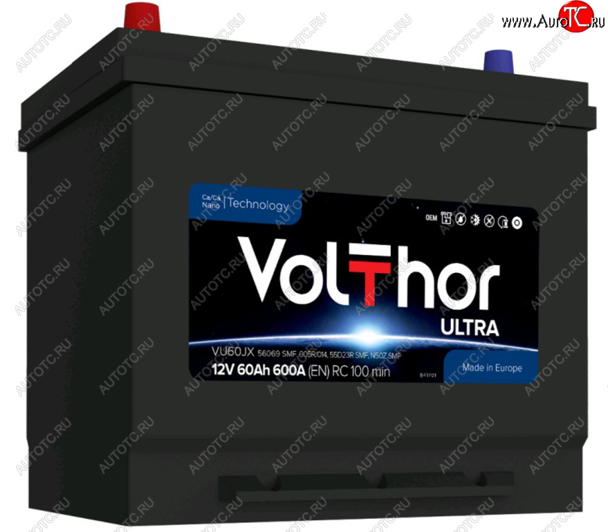 10 649 р. Аккумулятор VOLTHOR Ultra 60Ач VOLTHOR 6ст60(1) 56069 d23  с доставкой в г. Пермь