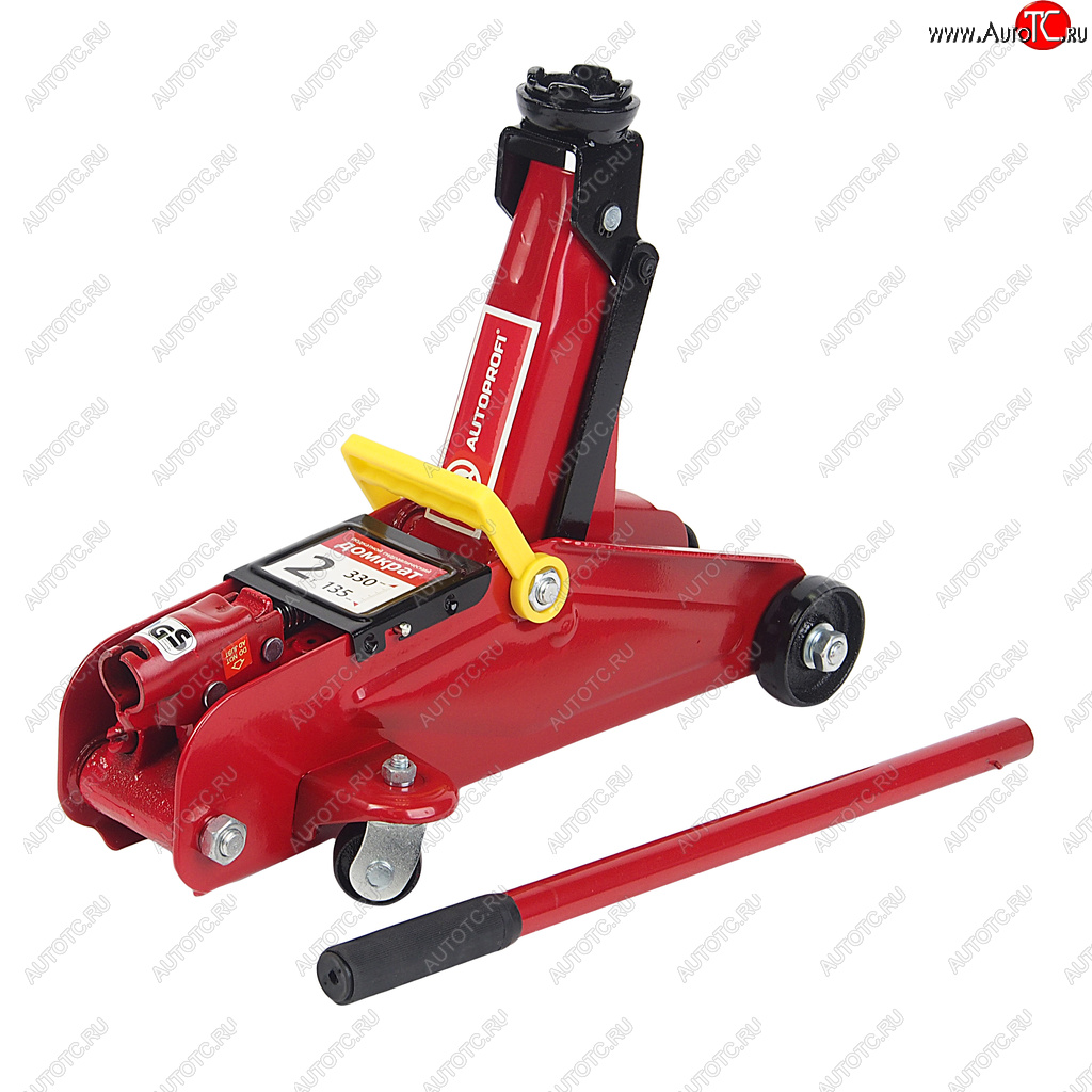 6 199 р. Домкрат подкатной 2т 135-330мм в кейсе AUTOPROFI AUTOPROFI dp-20k AUTOPROFI dp-20k  с доставкой в г. Пермь