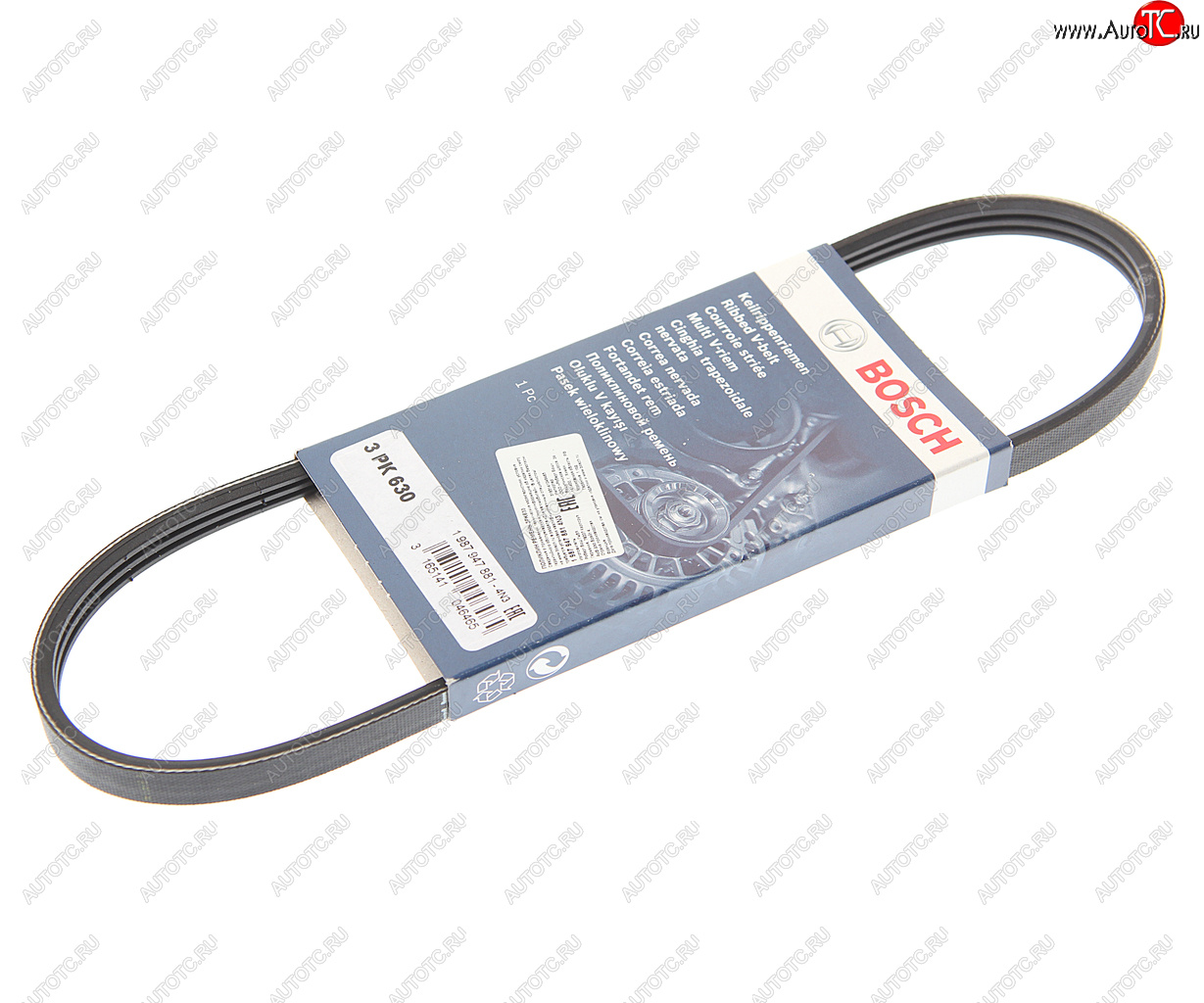369 р. Ремень приводной поликлиновой 3PK630 BOSCH BOSCH 1987947881 BOSCH 1987947881  с доставкой в г. Пермь