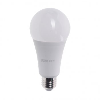 349 р. Лампа светодиодная E27 A67 25W (200W) 220V холодный GAUSS GAUSS 73235  с доставкой в г. Пермь. Увеличить фотографию 1
