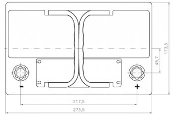11 699 р. Аккумулятор VOLTHOR Ultra 73Ач обратная полярность,низкий VOLTHOR 6ст73(0) 57309  с доставкой в г. Пермь. Увеличить фотографию 4