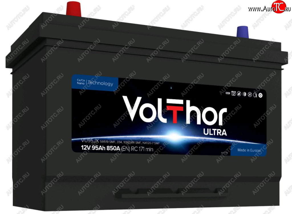 14 499 р. Аккумулятор VOLTHOR Ultra 95Ач VOLTHOR 6ст95(1) 59519 d31  с доставкой в г. Пермь