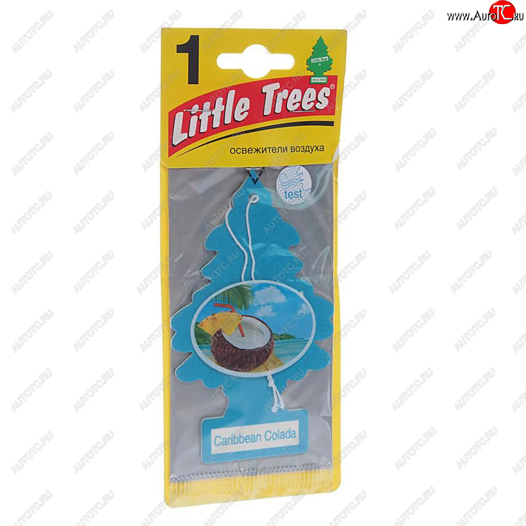 159 р. Ароматизатор подвесной пластина (карибский коктейль) Елочка CAR FRESHNER CAR FRESHNER u1p-10324-russ  с доставкой в г. Пермь