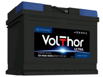 10 649 р. Аккумулятор VOLTHOR Ultra 60Ач VOLTHOR 6ст60(1) 56013  с доставкой в г. Пермь. Увеличить фотографию 1