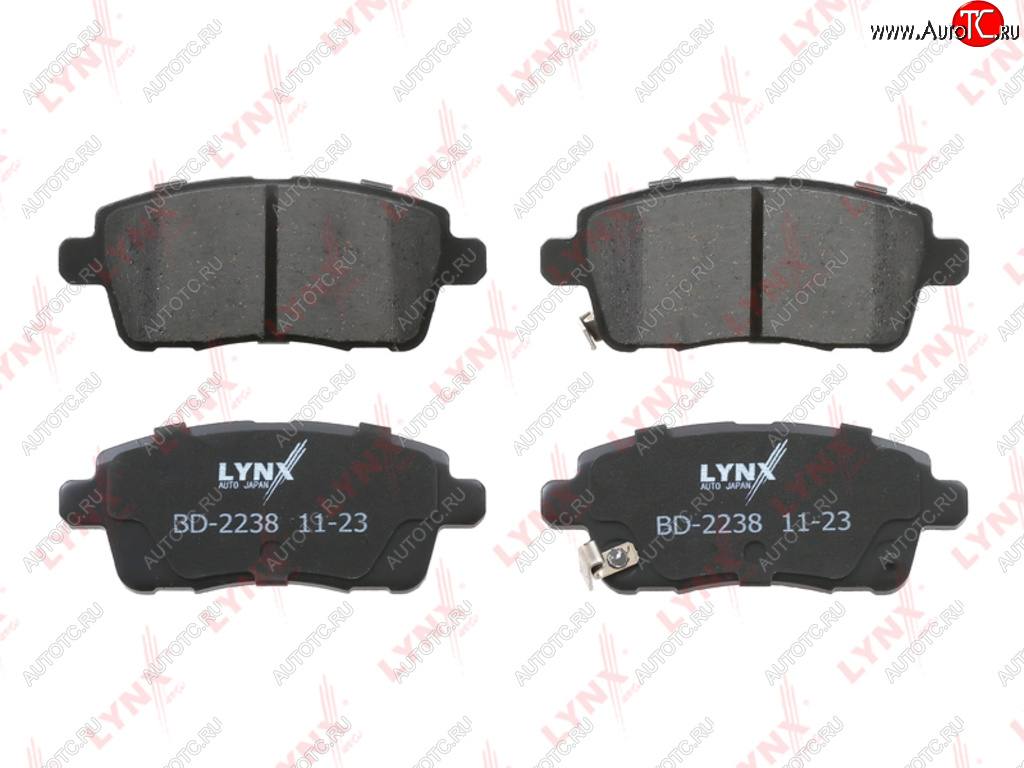 1 379 р. Колодки тормозные CHERY Tiggo 7 (20-) EXEED LX (22-) задние (4шт.) LYNX LYNX bd2238  с доставкой в г. Пермь