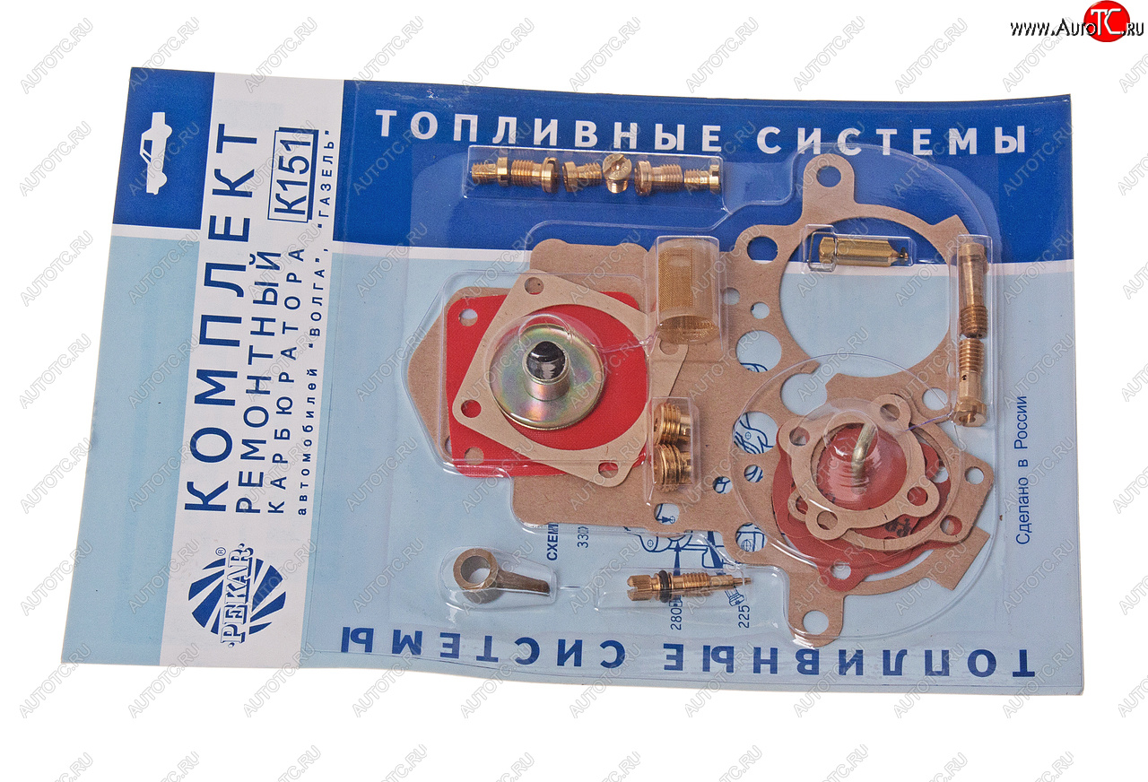 1 399 р. Ремкомплект карбюратора ГАЗ-2410,3302 К-151 №1 PEKAR PEKAR к151рк1  с доставкой в г. Пермь
