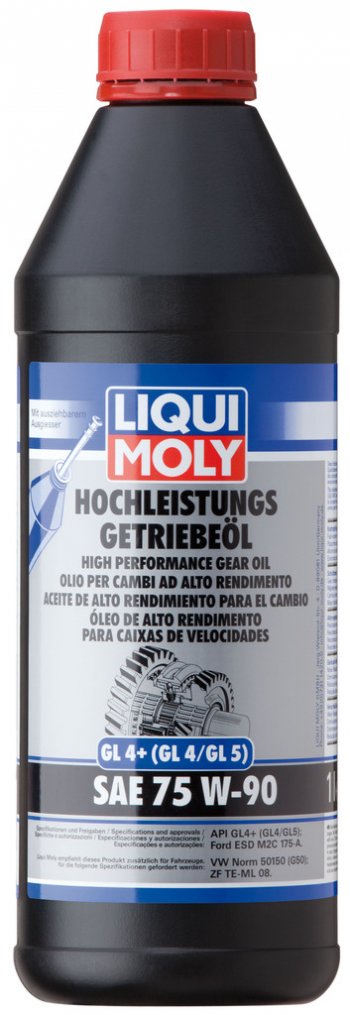 2 999 р. Масло трансмиссионное GL4+ 75W90 синт.1л LIQUI MOLY LIQUI MOLY 3979  с доставкой в г. Пермь. Увеличить фотографию 1