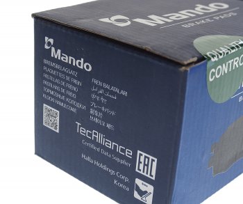 1 779 р. Колодки тормозные MERCEDES C (W203),CLK (C209) задние (4шт.) MANDO MANDO mbf015664 MANDO mbf015664  с доставкой в г. Пермь. Увеличить фотографию 3