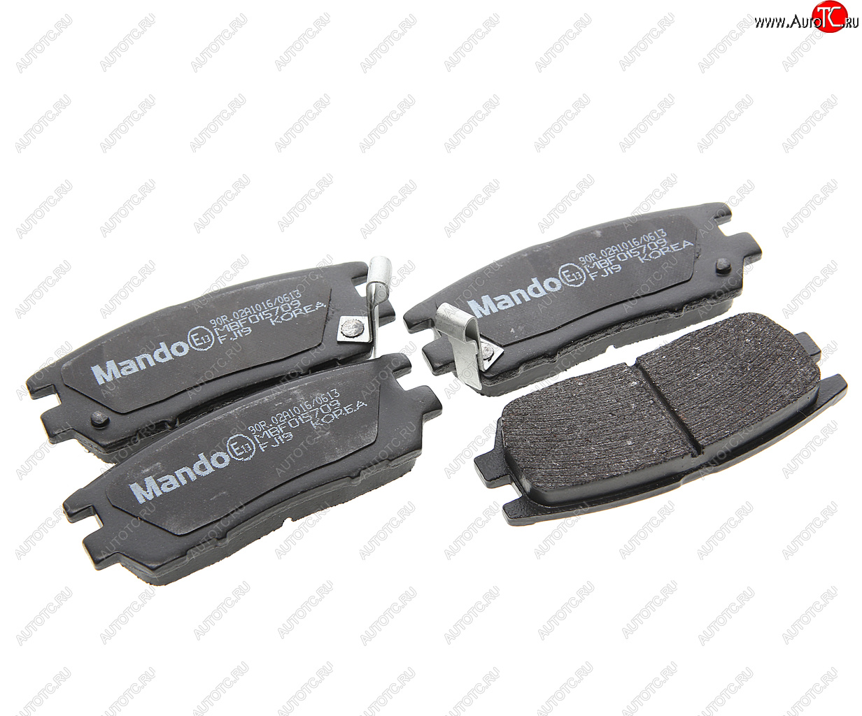 1 239 р. Колодки тормозные задние (4шт.) MANDO Mitsubishi Pajero 2 V30/V40 5 дв. дорестайлинг (1991-1997)  с доставкой в г. Пермь