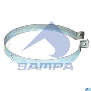 1 129 р. Хомут глушителя IVECO EuroTech SAMPA SAMPA 060.225  с доставкой в г. Пермь. Увеличить фотографию 1