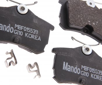 1 359 р. Колодки тормозные HONDA Accord (2.0/2.2/2.4) (98-02) задние (4шт.) MANDO MANDO mbf015539 MANDO mbf015539  с доставкой в г. Пермь. Увеличить фотографию 2