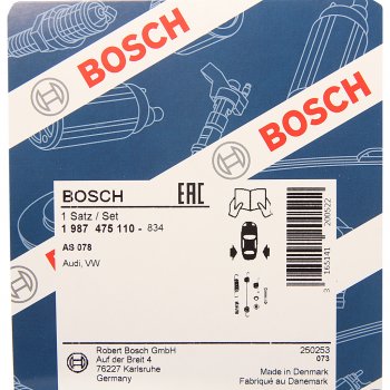 759 р. Ремкомплект VW AUDI колодок тормозных задних BOSCH BOSCH 1987475110 BOSCH 1987475110  с доставкой в г. Пермь. Увеличить фотографию 2