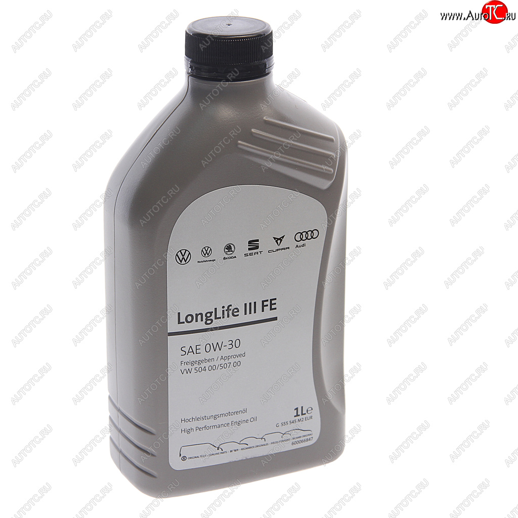 1 669 р. Масло моторное VAG 0W30 синт.1л LONG LIFE 3 (504.00507.00) OE VAG gs55545m2eur  с доставкой в г. Пермь