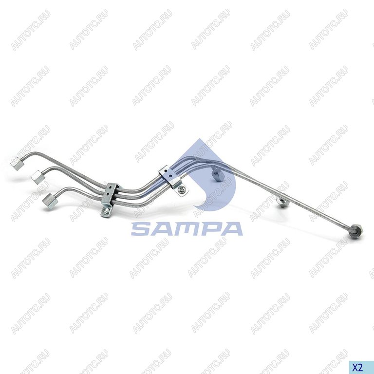 4 849 р. Трубка топливная DAF высокого давления (4-6цилиндр) SAMPA SAMPA 050.639  с доставкой в г. Пермь